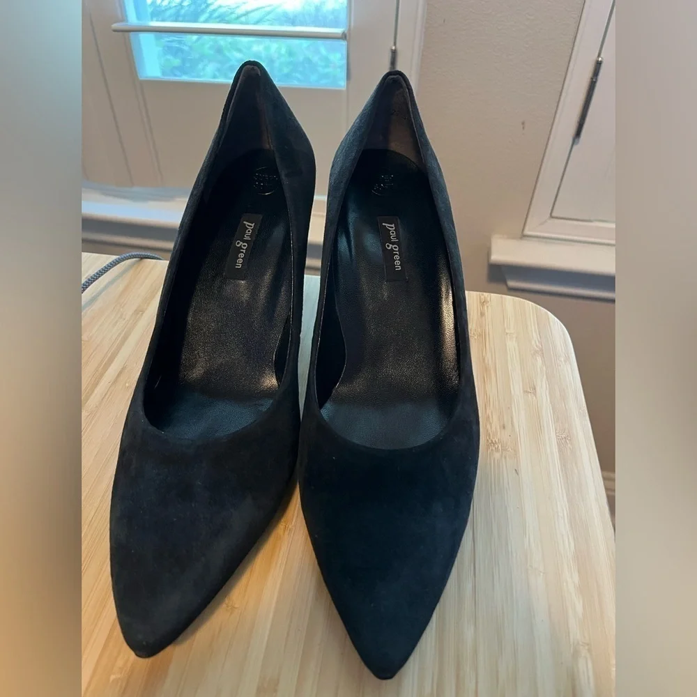 Paul Green Black Suede Pumps Size 6 (US 8.5)